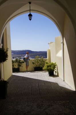 ville de fira île de Santorin