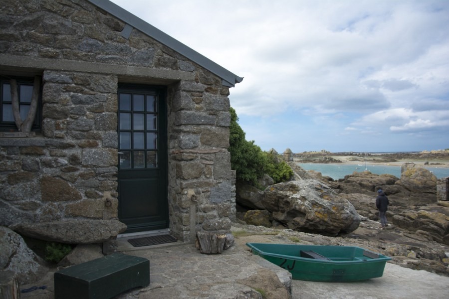 Chausey avec un enfant