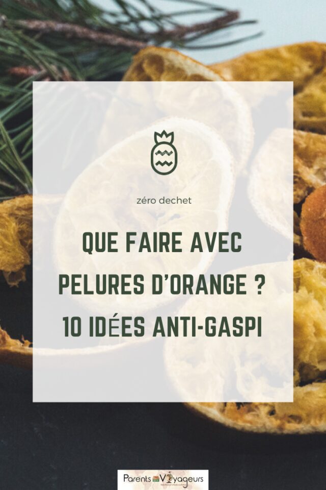 recycler les pelures d'orange