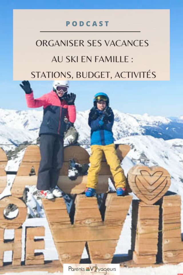 skier en famille