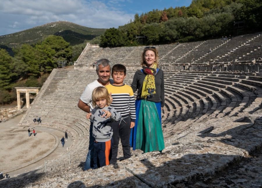 visiter le Péloponnèse en famille