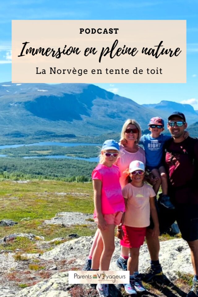 Norvège en famille en tente de toit