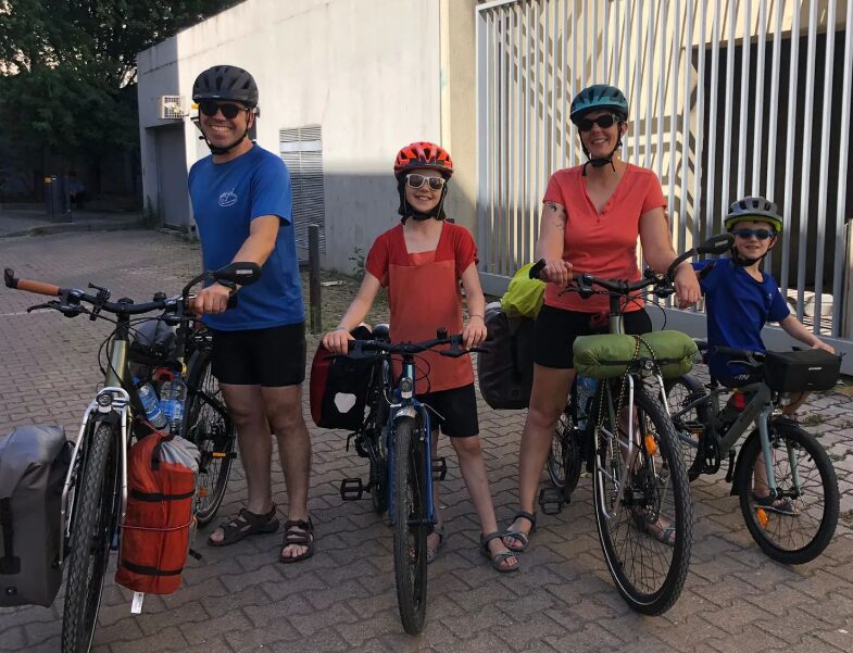 sur les routes du monde à vélo avec les enfants