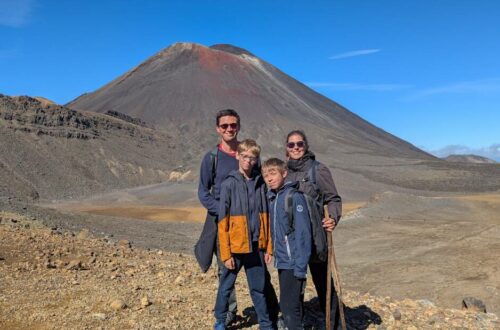 Tongariro avec les enfants Ascension du Tongariro en famille