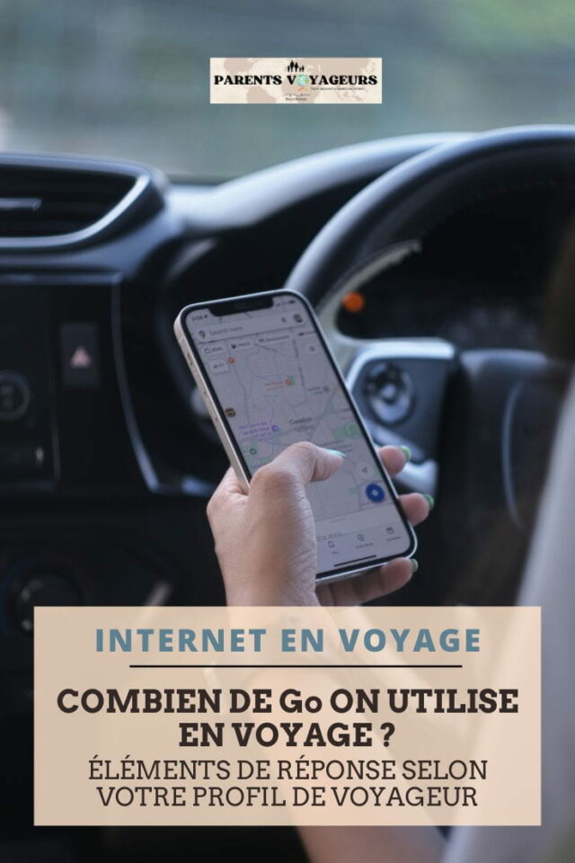 combien de go on utilise en voyage