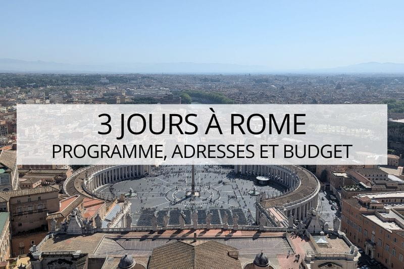 3 jours à rome