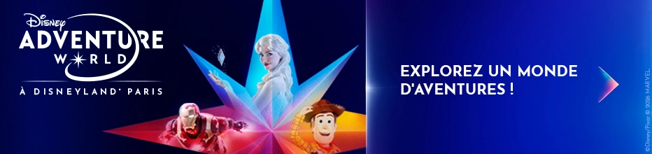 bannière disneyland paris adventure world