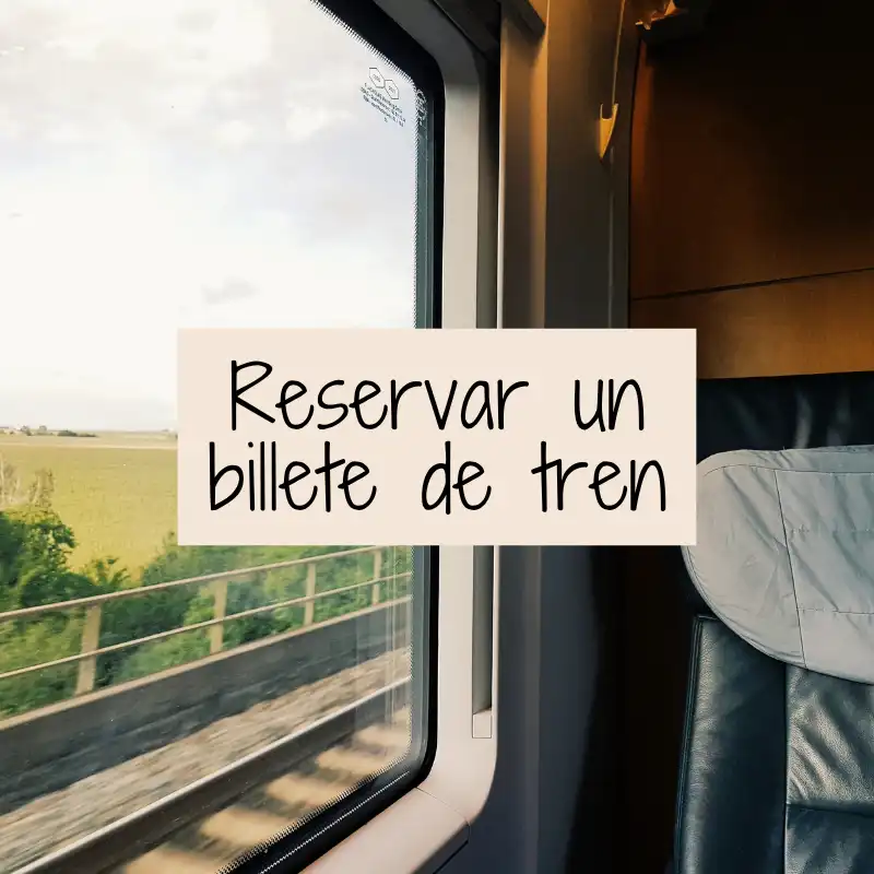 réservar un billete de tren